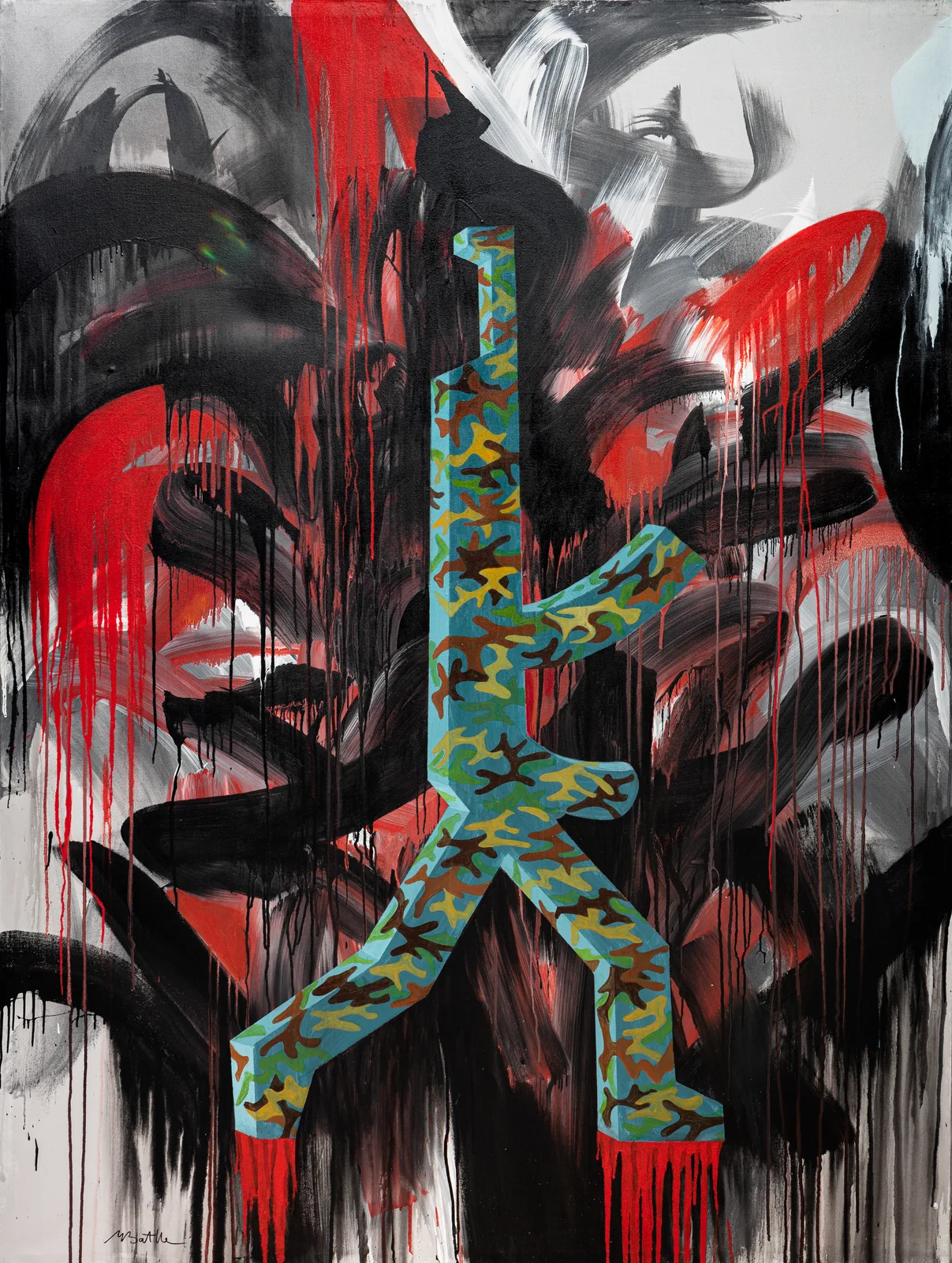 Avtomat Kalachnikova — 油彩・キャンバス · 150×200 cm · 2023