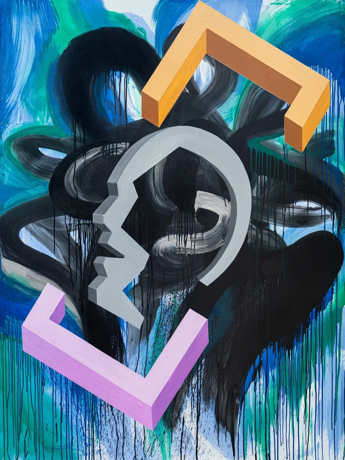 Chaos technique — peinture sur toile — 2000