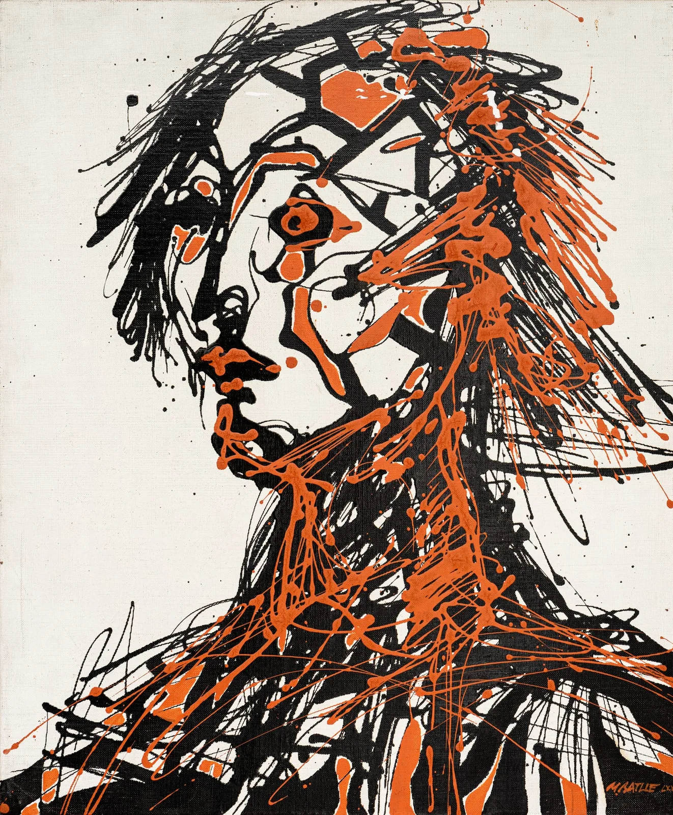 Dripping Face — peinture sur toile