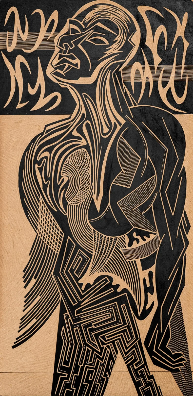 Sans titre — gravure sur bois