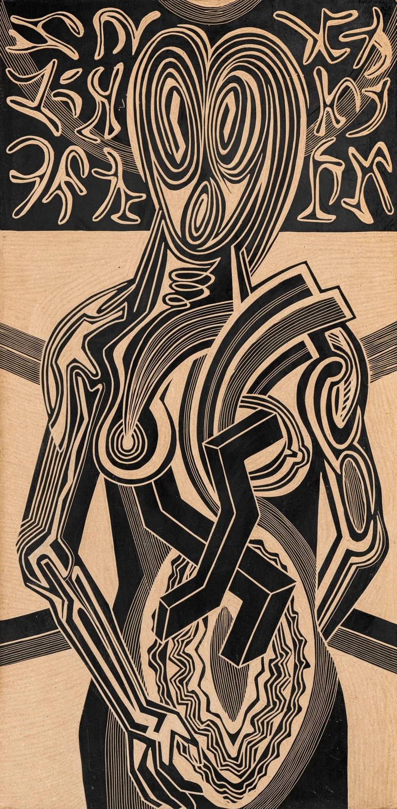 Sans titre — gravure sur bois