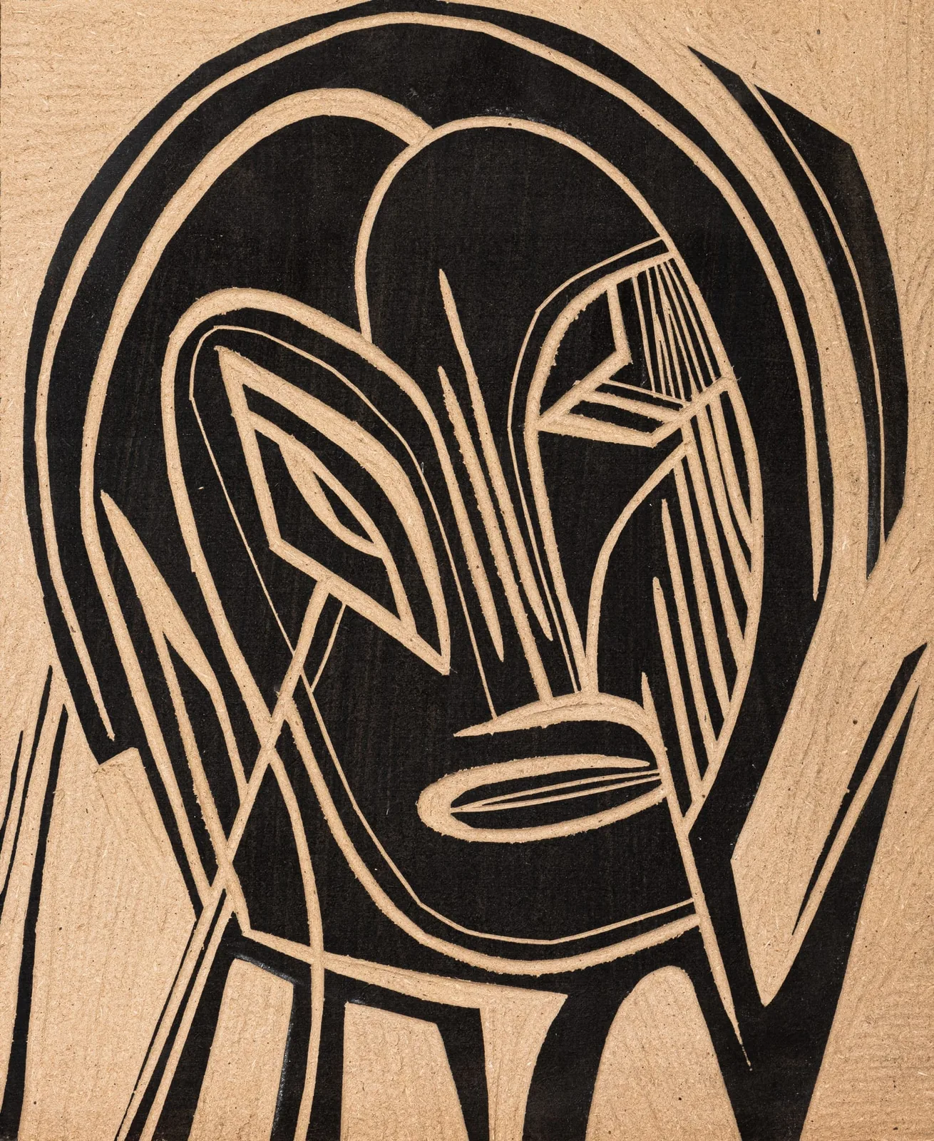 Sans titre — gravure sur bois