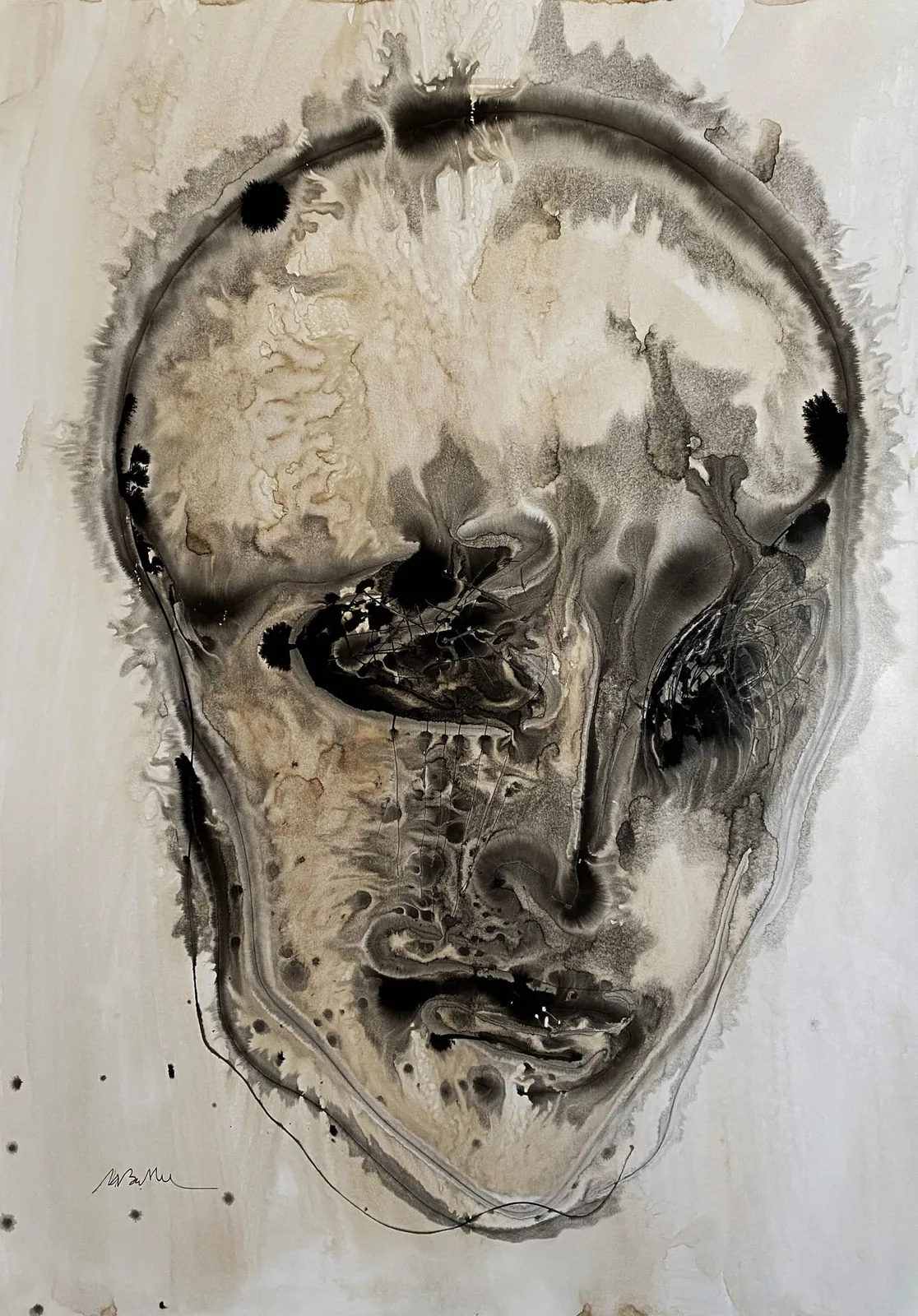 Sans titre — encre sur papier — 2015–2018