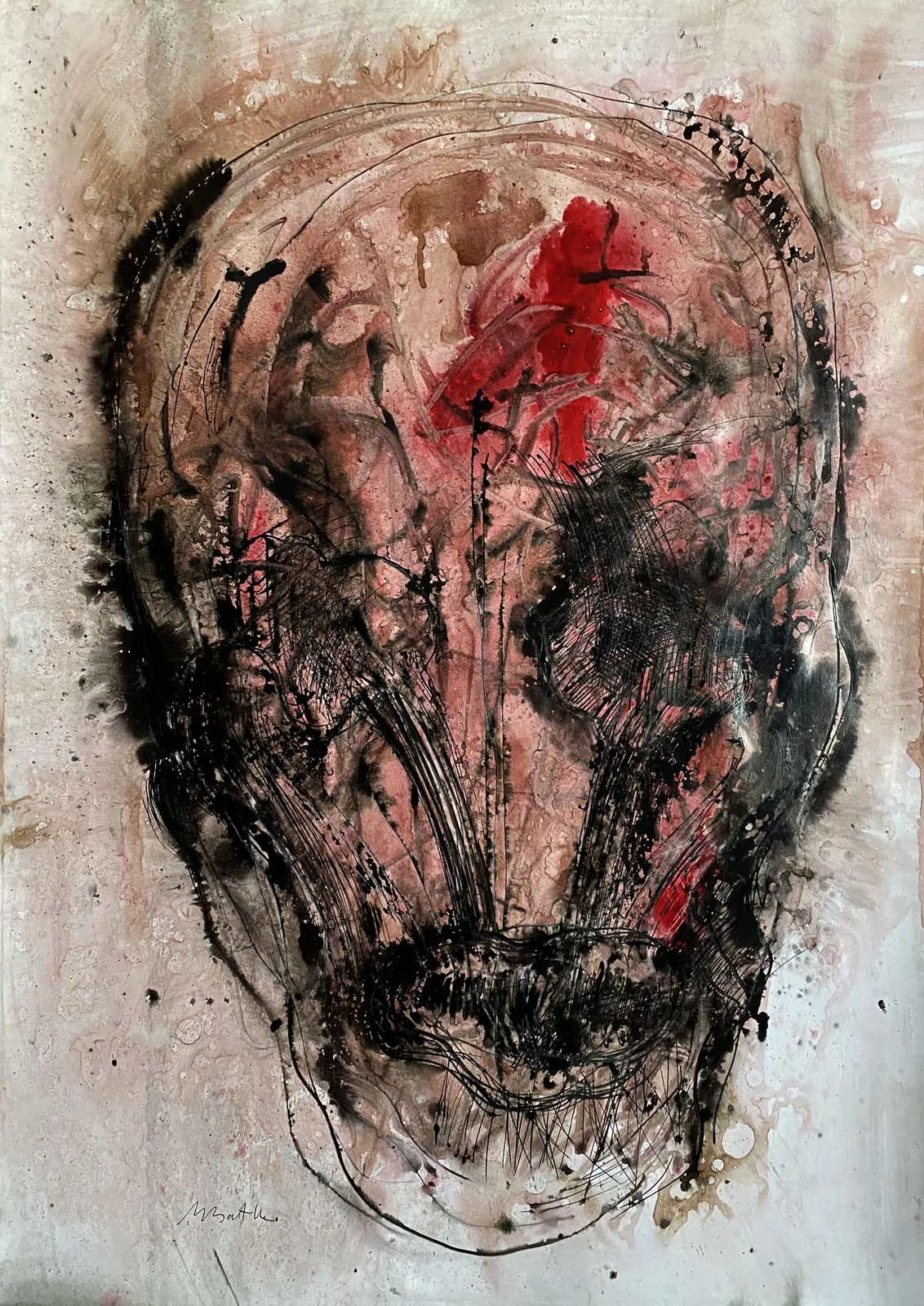 Sans titre — encre sur papier — 65×92 cm