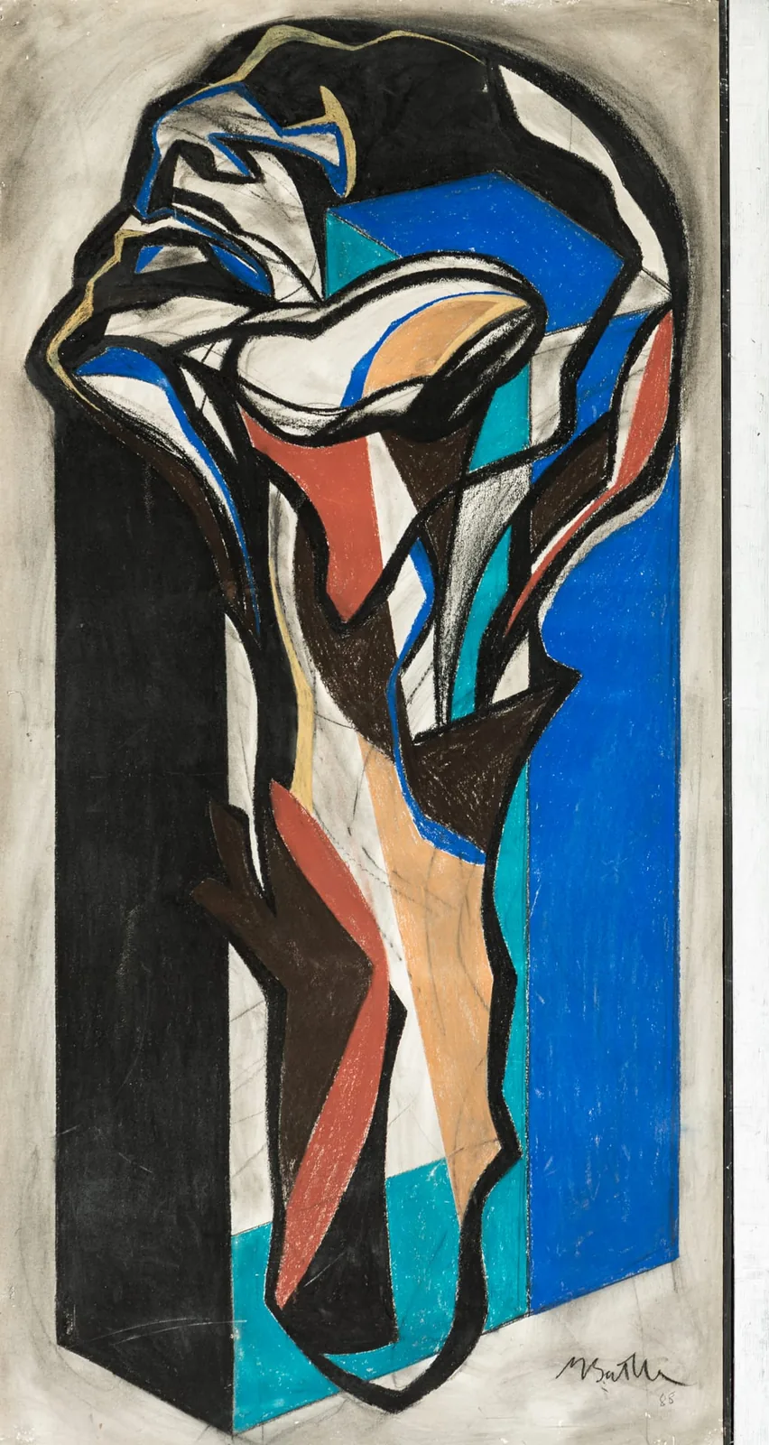 Sans titre — peinture sur panneau — 107×200 cm — 1990