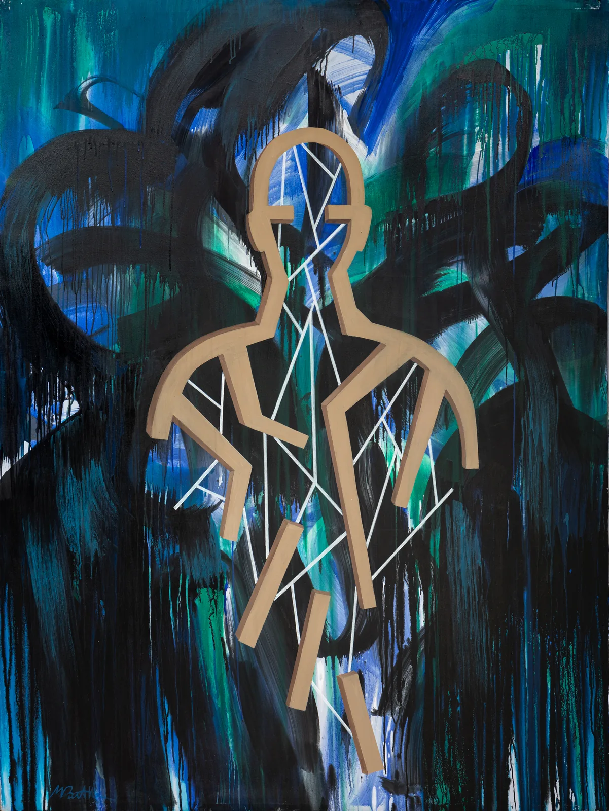 Zones fragilisées — 油彩・キャンバス · 150×200 cm